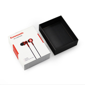earphone headphone paper package custom box with handle